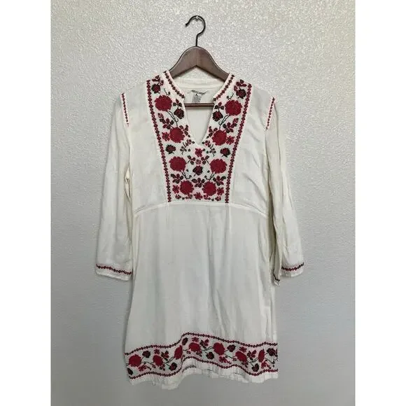 Lucky Brand | Dresses | Lucky Brand Embroidered White Mini Dress Size M 34 Sleeves Boho Peasant Cotton | Poshmark Lucky Brand | Dresses | Lucky Brand Embroidered White Mini Dress Size M 34 Sleeves Boho Peasant Cotton | Poshmark